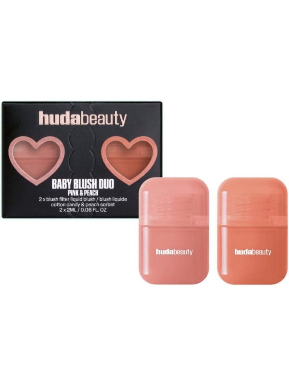 Blush Duo Set - Pink & Peach Shades, 2x2ml - Flawless Glow & Radiant Finish